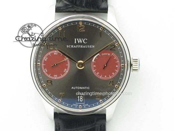 MIROTIME 0322 Sustainable Portuguese IW545408 White Dial ZF 1:1 Best Edition On Dark Blue Leather Strap 7335